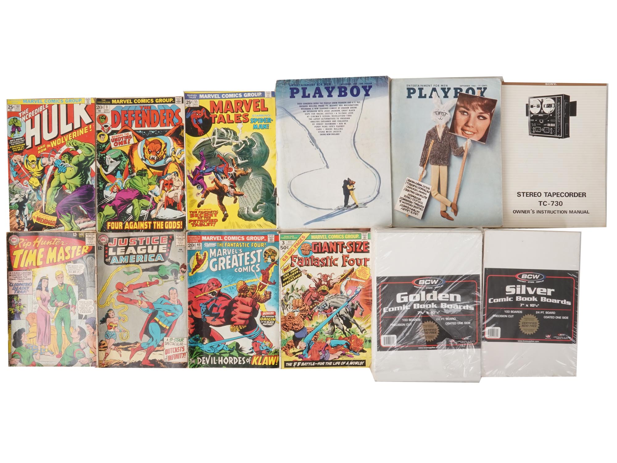 VINTAGE COMIC BOOKS AND PLAYBOY MAGAZINES PIC-3